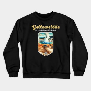 USA - NATIONAL PARK - YELLOWSTONE Grand Prismatic Spring - 9 Crewneck Sweatshirt